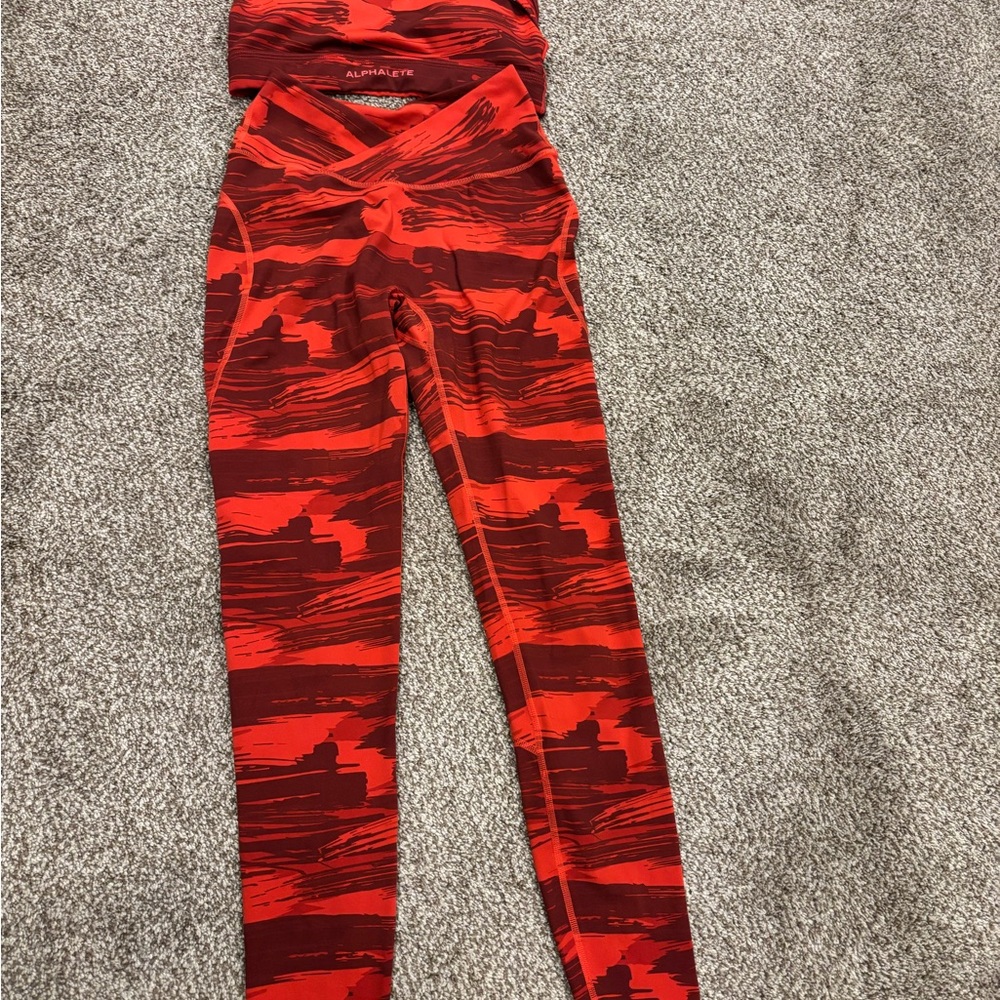 Alphalete workout set size small by measurements